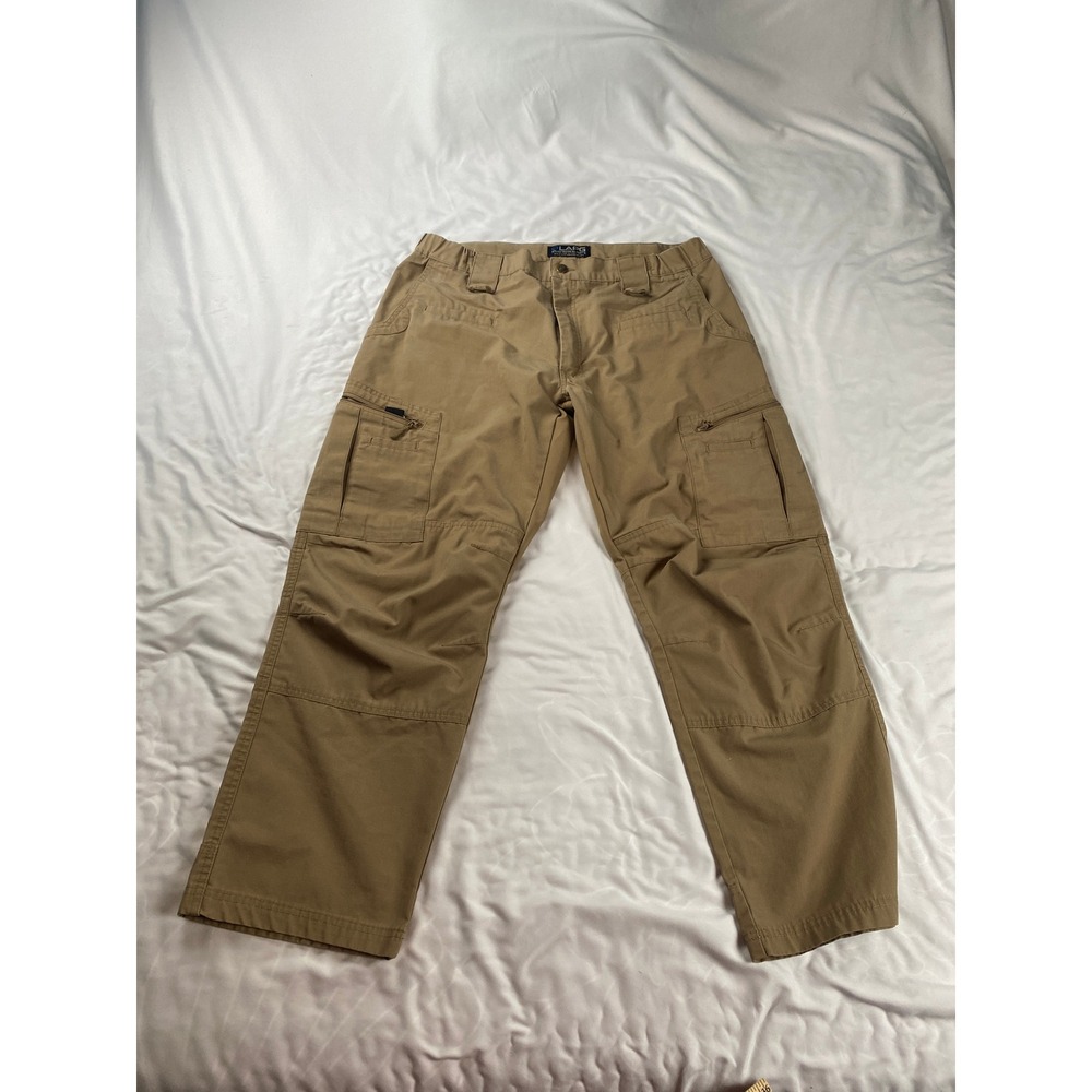 LA Police Gear Atlas Tactical Pants Mens 38x30‎ Coyote Brown Ripstop Cargo LAPG